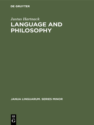 cover image of Language and Philosophy